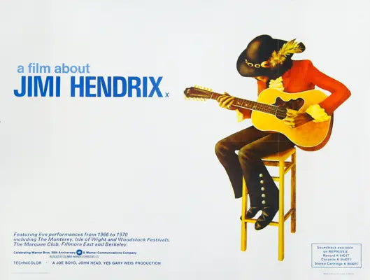 Jimi Hendrix (1973) original movie poster for sale at Original Film Art - Vintage Movie Posters