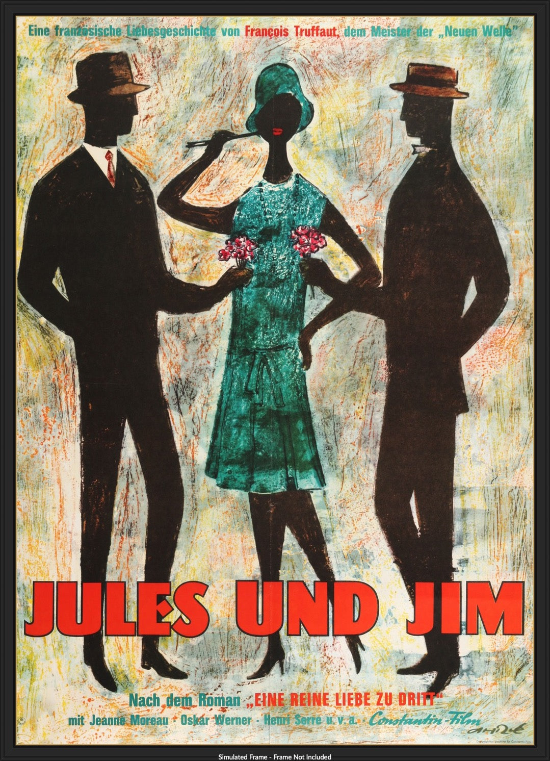 Jules and Jim (1962) original movie poster for sale at Original Film Art