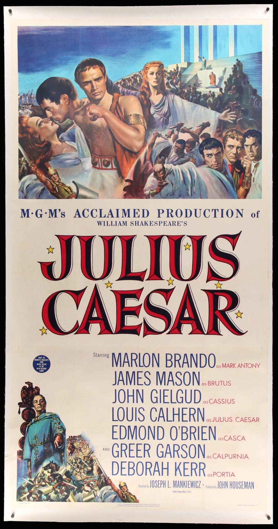 Julius Caesar (1953) original movie poster for sale at Original Film Art