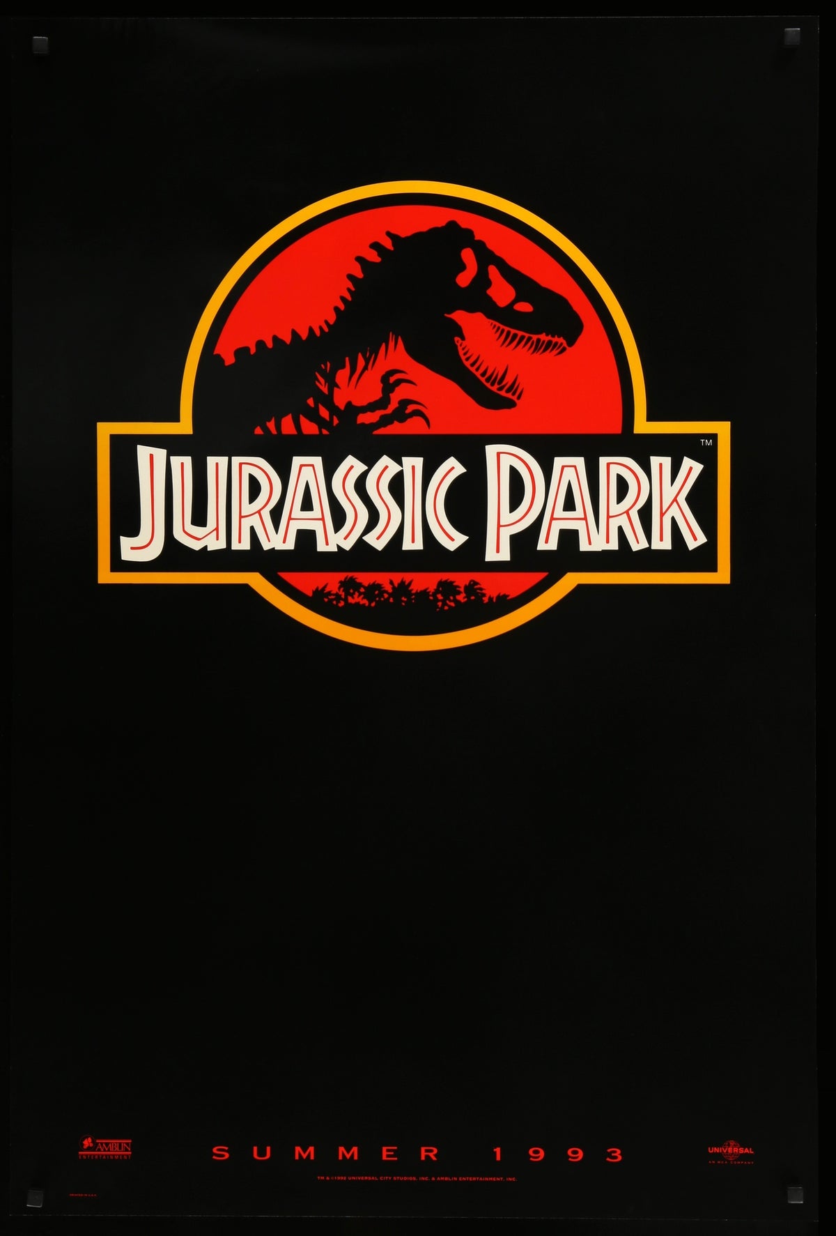 Jurassic Park (1993) original movie poster for sale at Original Film Art - Vintage Movie Posters
