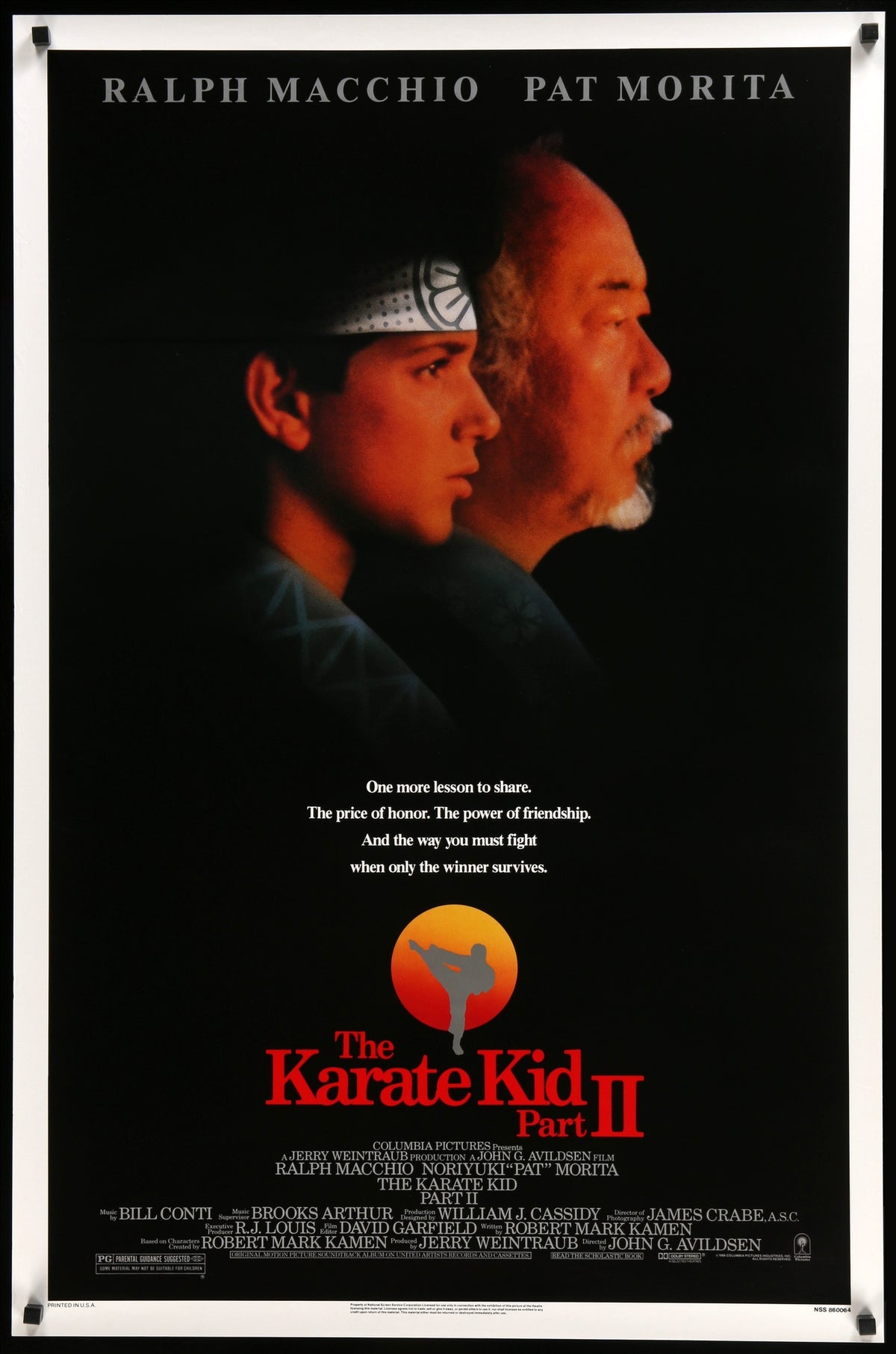 Karate Kid Part II (1986) original movie poster for sale at Original Film Art