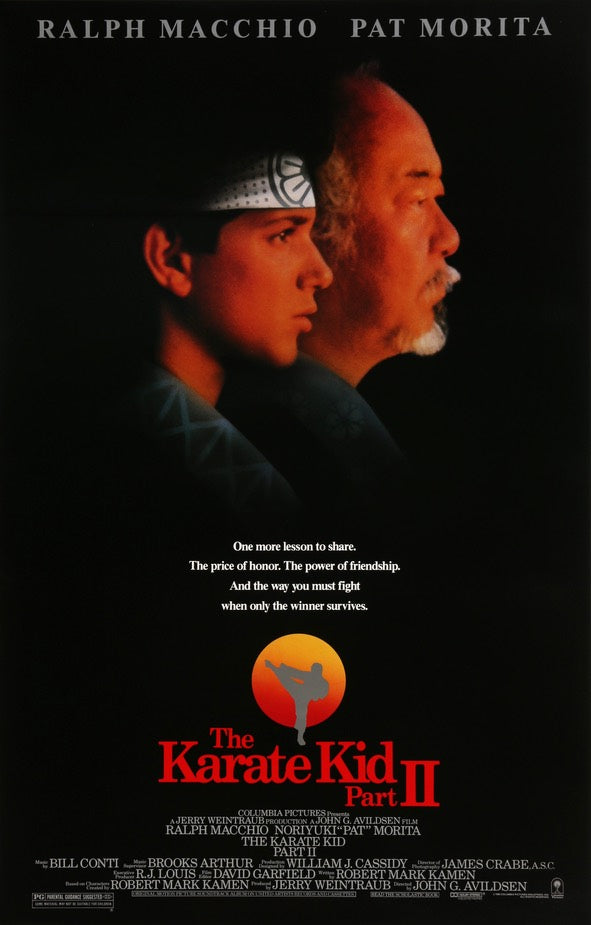 Karate Kid Part II (1986) original movie poster for sale at Original Film Art - Vintage Movie Posters