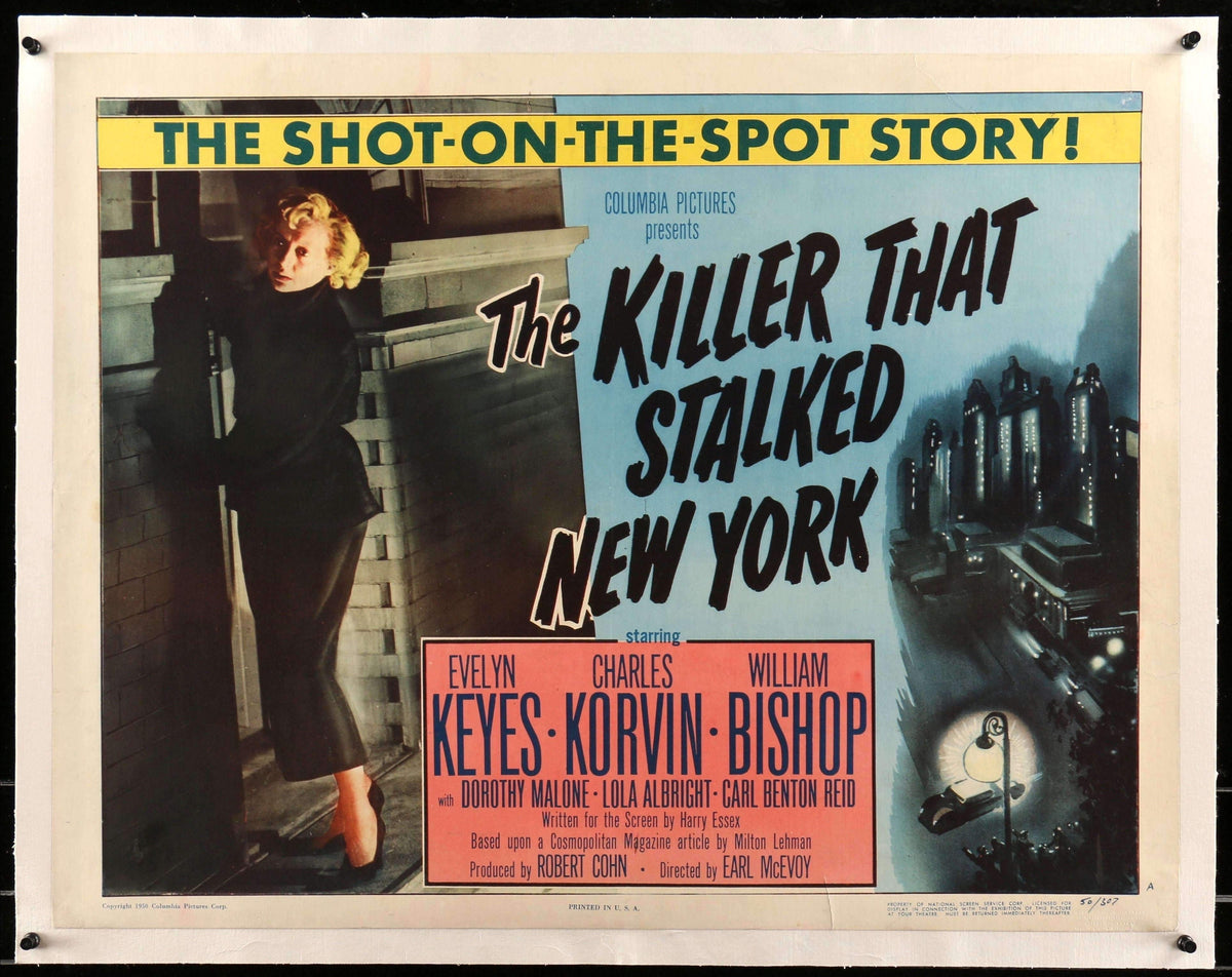 Killer That Stalked New York (1950) original movie poster for sale at Original Film Art - Vintage Movie Posters