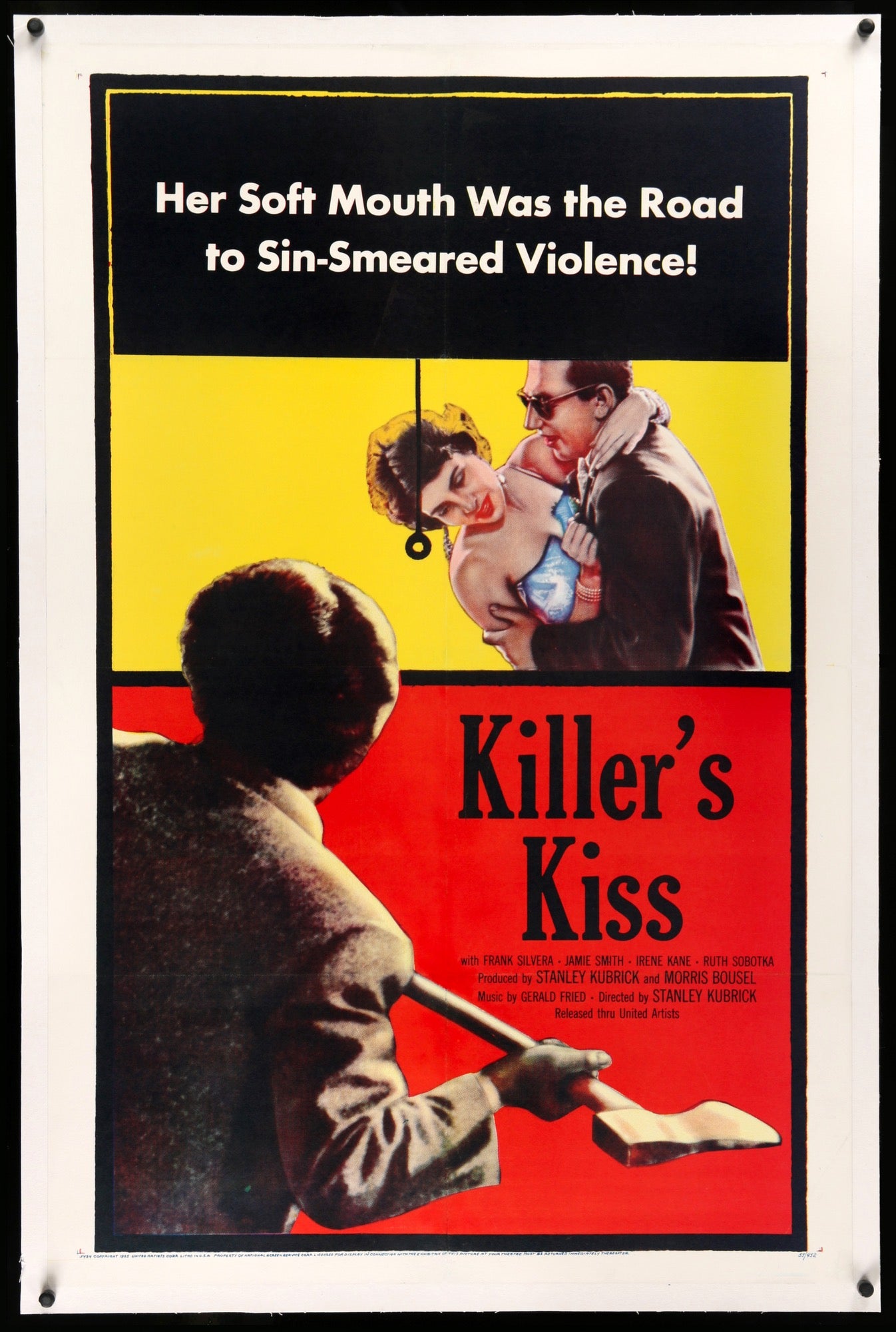 Killer's Kiss (1955) original movie poster for sale at Original Film Art - Vintage Movie Posters