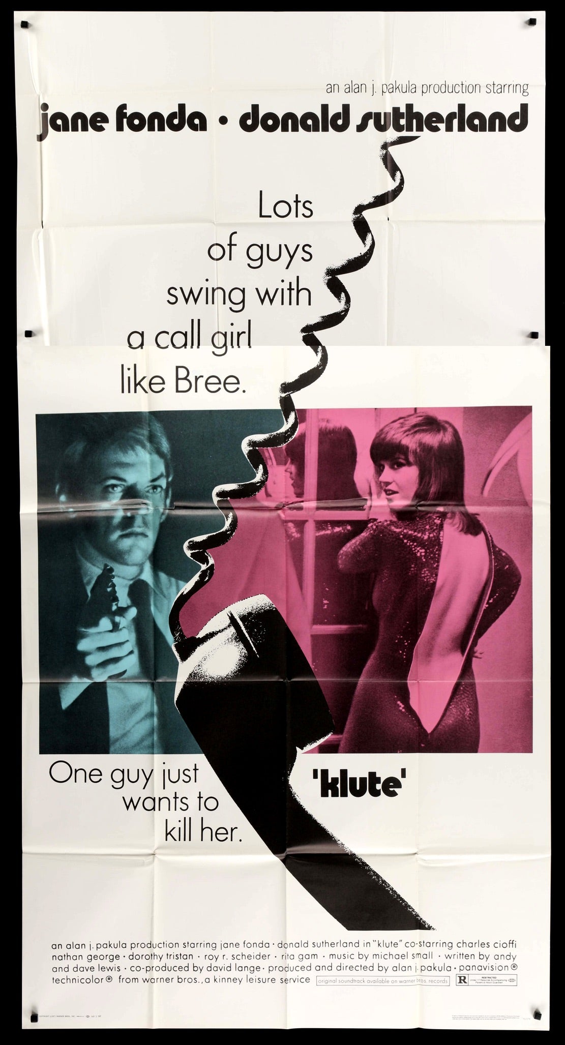Klute (1971) original movie poster for sale at Original Film Art - Vintage Movie Posters
