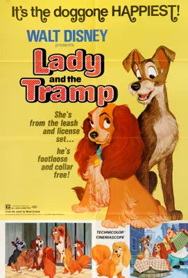 Lady and the Tramp (1955) original movie poster for sale at Original Film Art