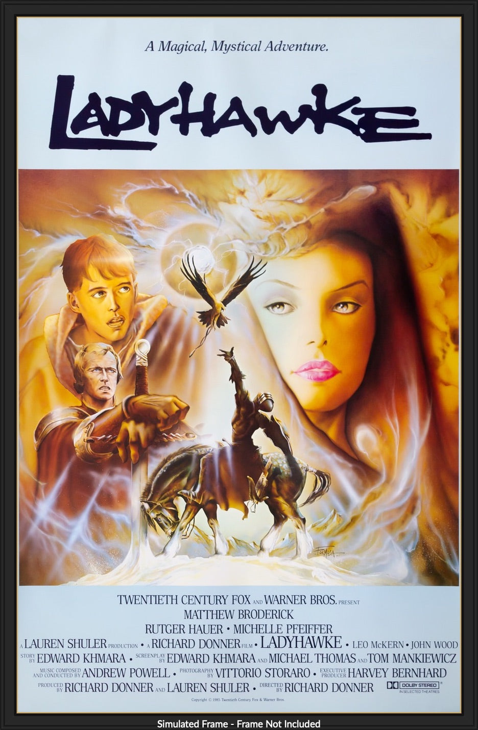 Ladyhawke (1985) original movie poster for sale at Original Film Art - Vintage Movie Posters