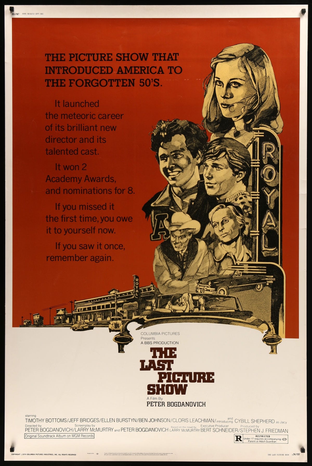 Last Picture Show (1971) original movie poster for sale at Original Film Art - Vintage Movie Posters