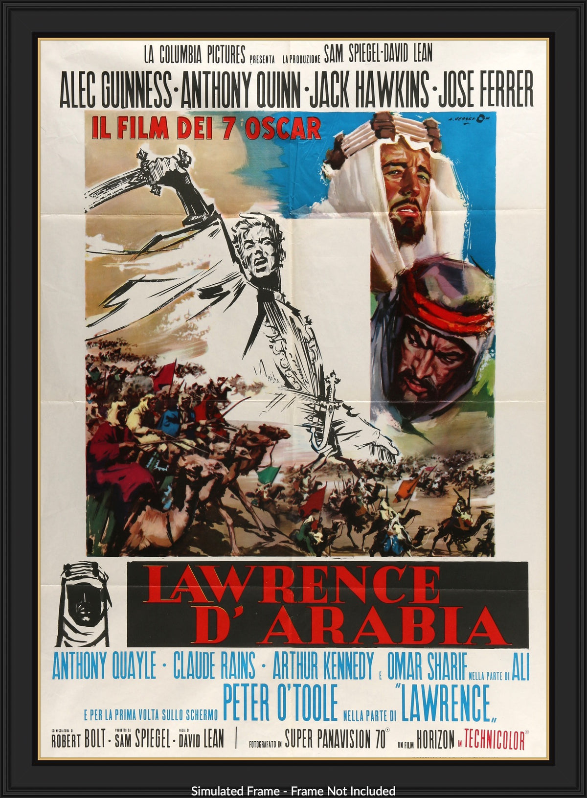 Lawrence of Arabia (1962) original movie poster for sale at Original Film Art - Vintage Movie Posters