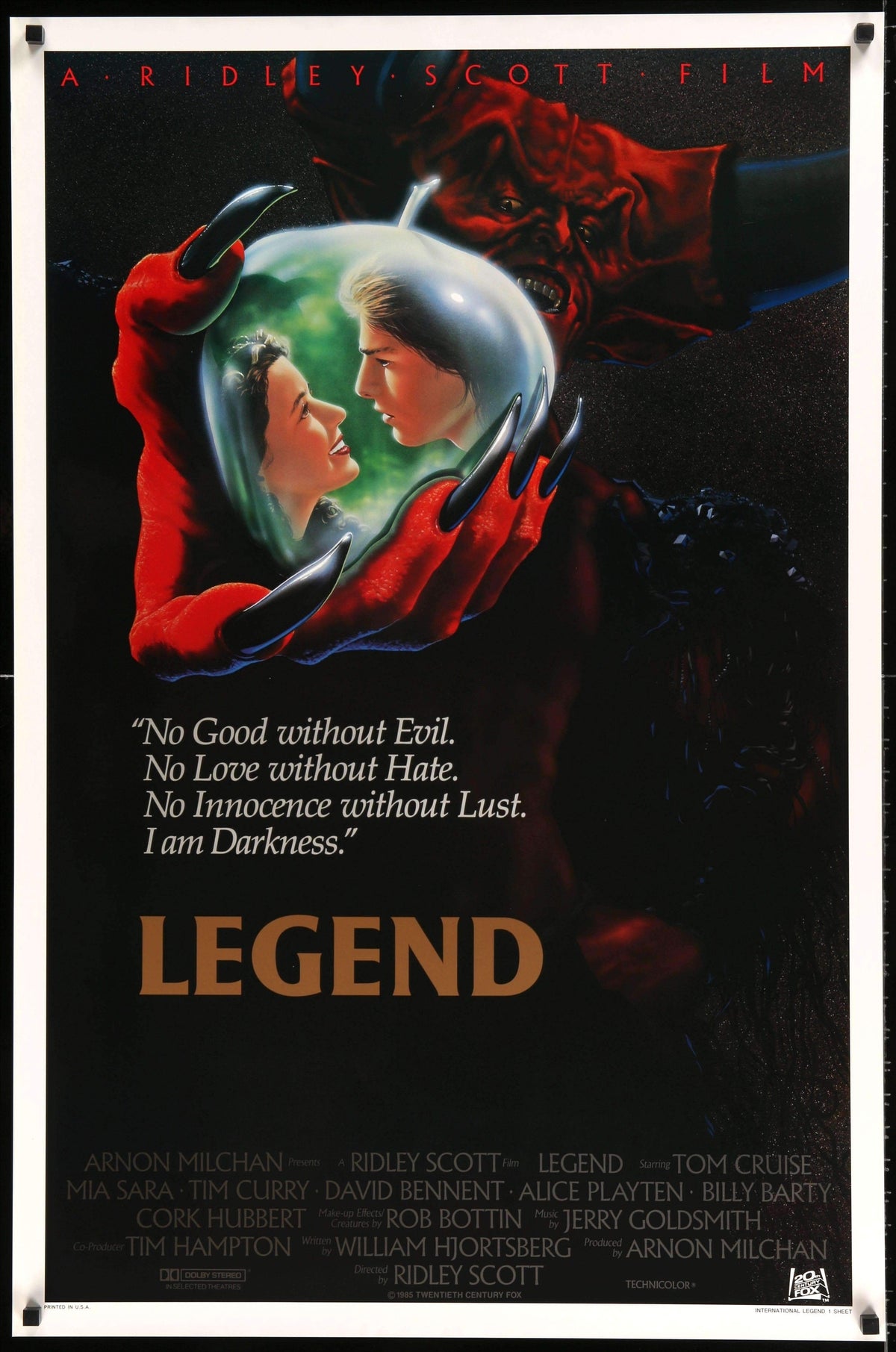 Legend (1985) original movie poster for sale at Original Film Art