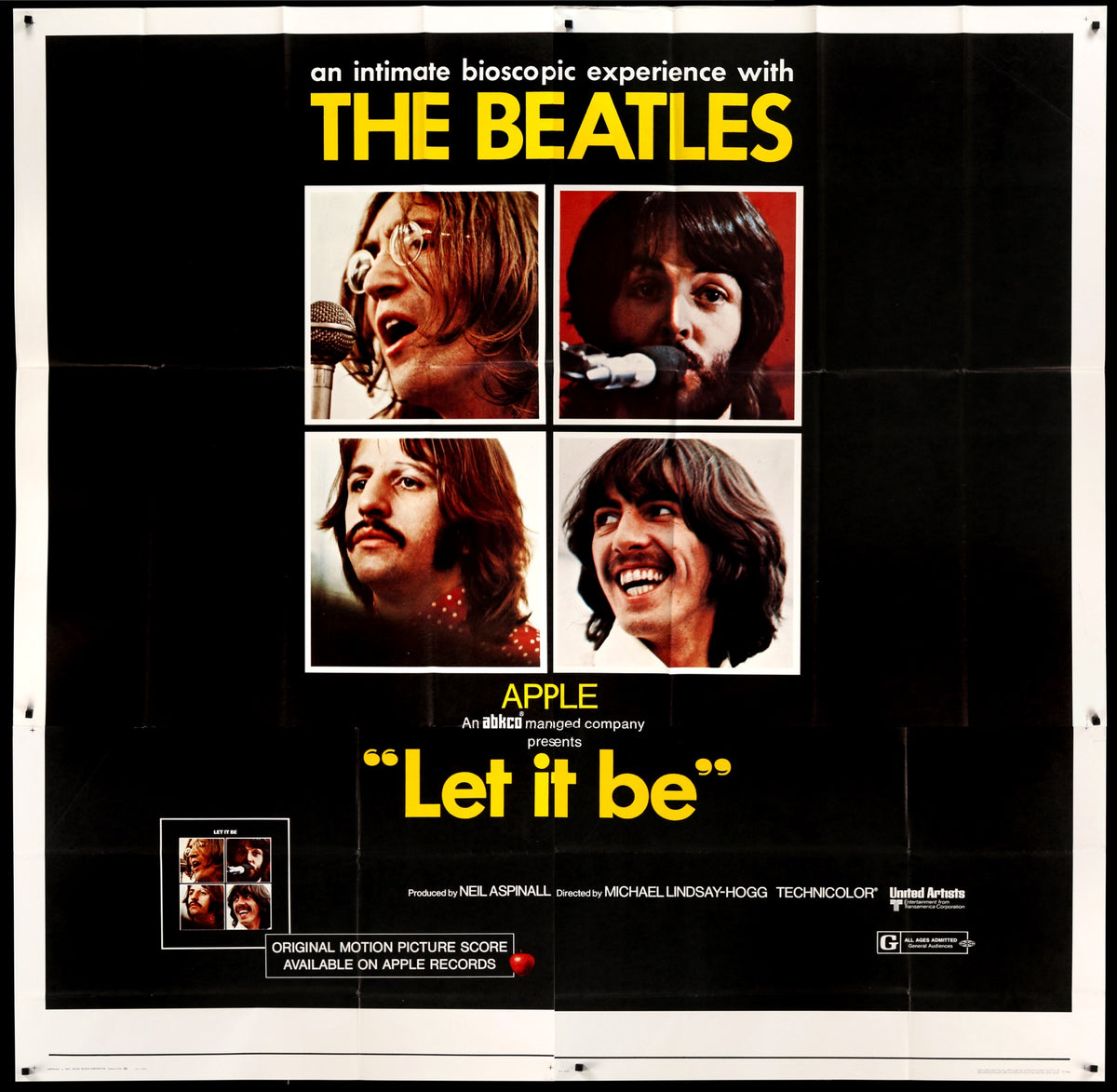 Let It Be (1970) original movie poster for sale at Original Film Art