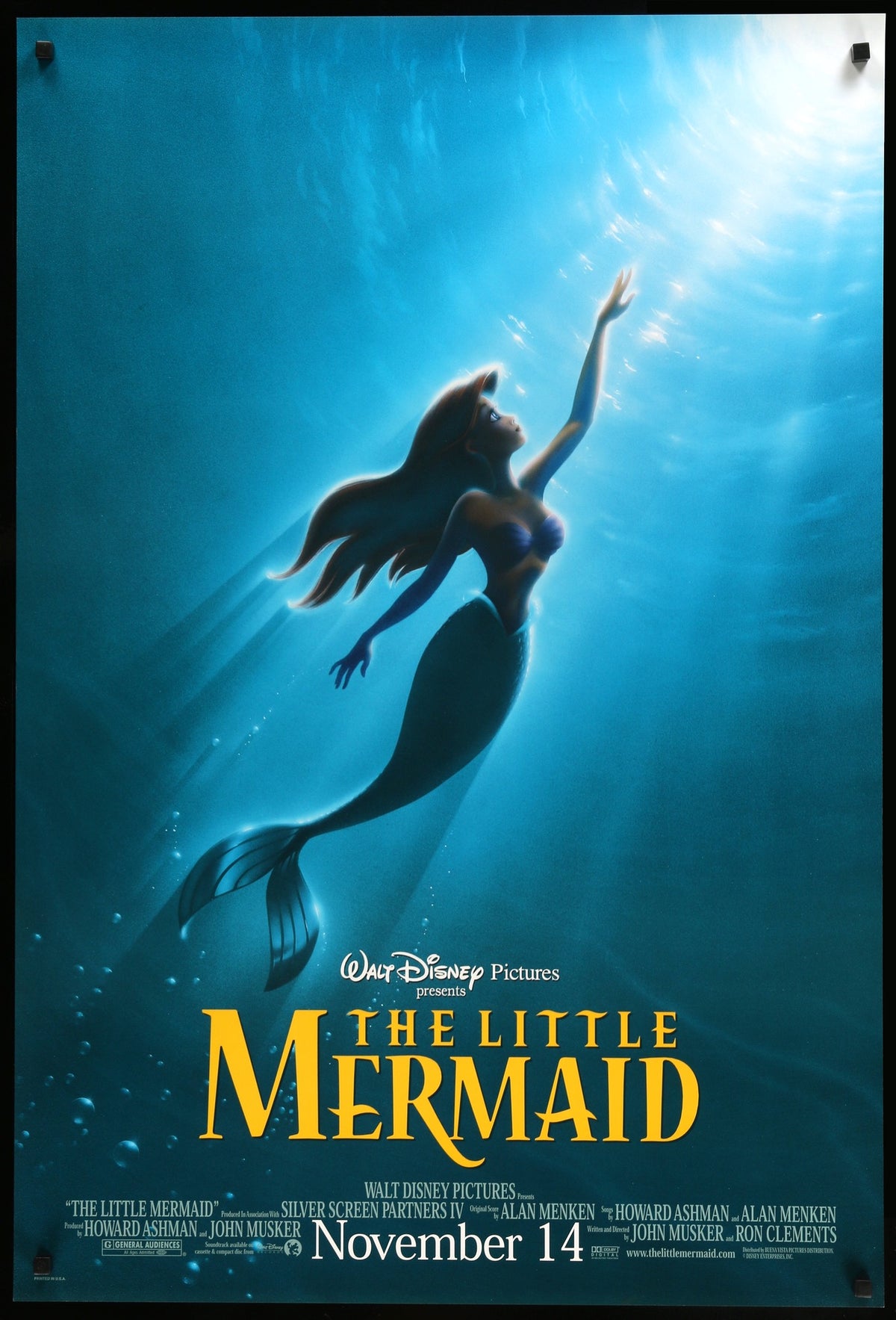 Little Mermaid (1989) original movie poster for sale at Original Film Art