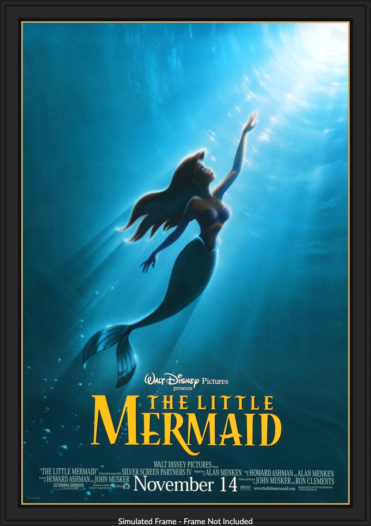 Little Mermaid (1989) original movie poster for sale at Original Film Art