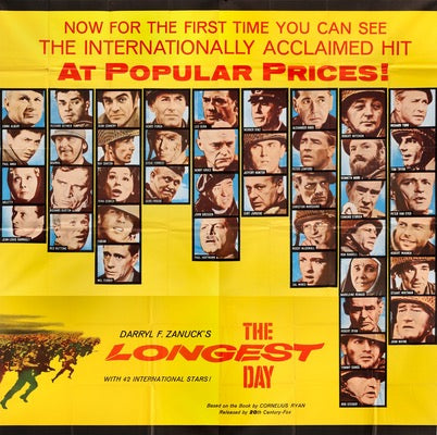 Longest Day (1962) original movie poster for sale at Original Film Art - Vintage Movie Posters