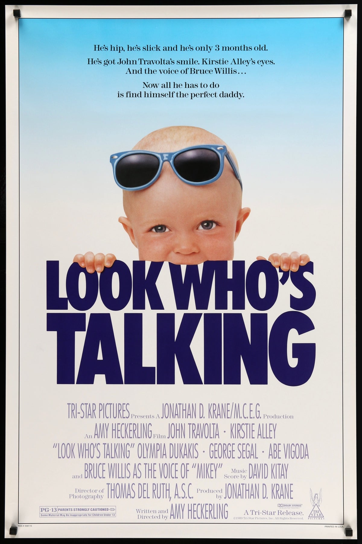 Look Who&#39;s Talking (1989) original movie poster for sale at Original Film Art - Vintage Movie Posters