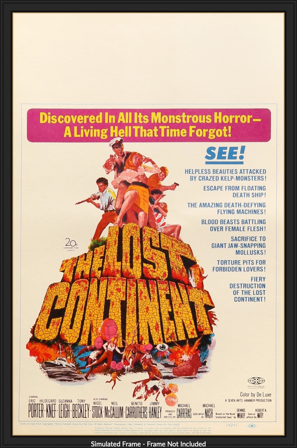 Lost Continent (1968) original movie poster for sale at Original Film Art - Vintage Movie Posters