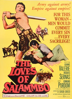Loves of Salammbo (1960) original movie poster for sale at Original Film Art - Vintage Movie Posters