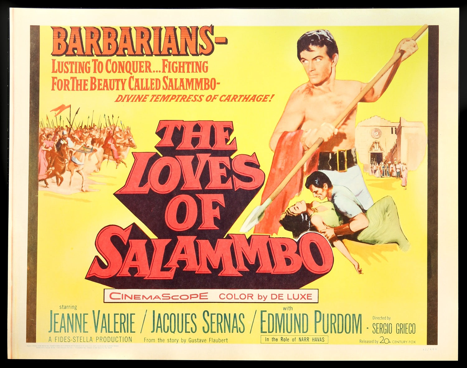 Loves of Salammbo (1960) original movie poster for sale at Original Film Art - Vintage Movie Posters