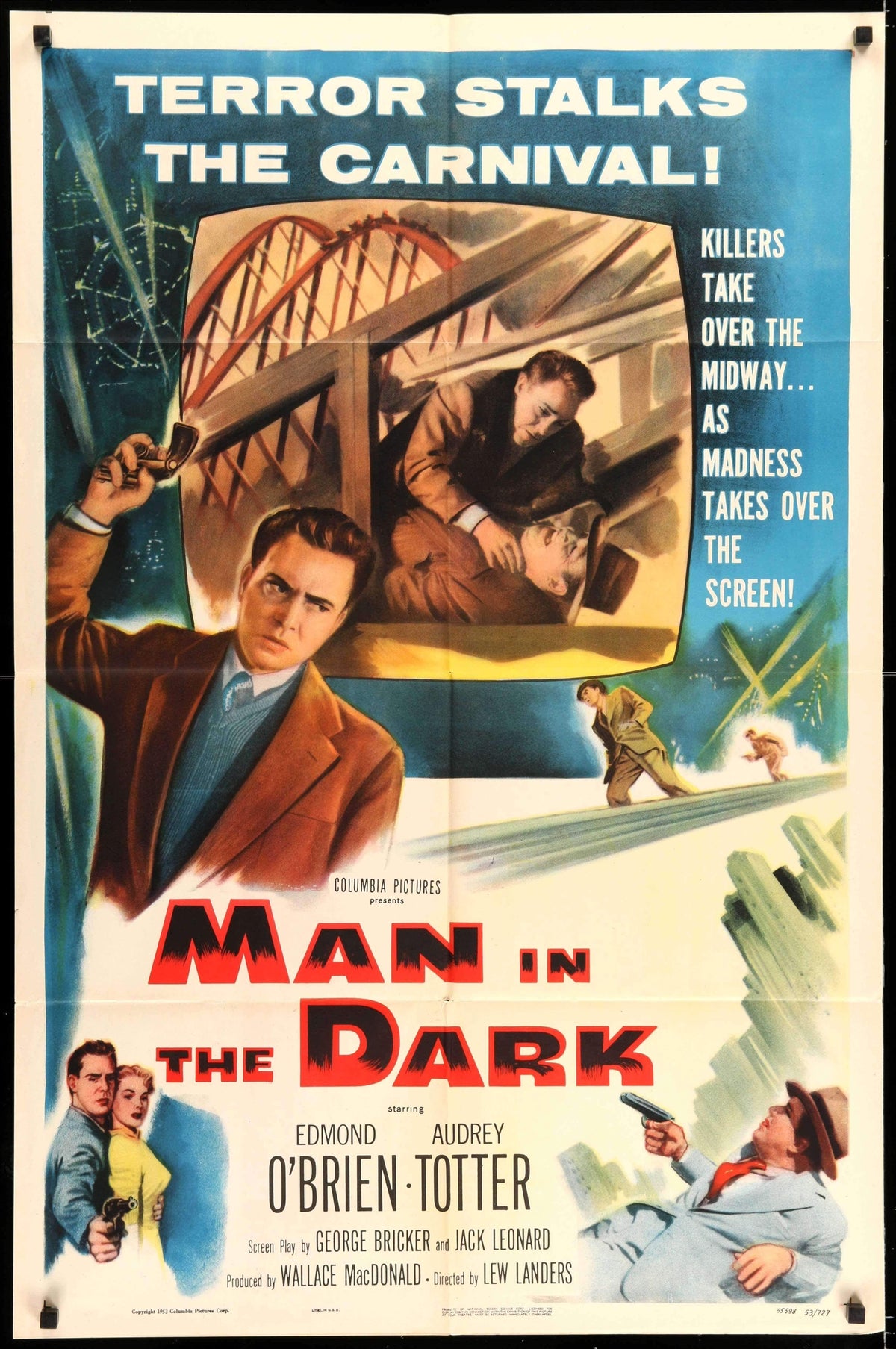 Man in the Dark (1953) original movie poster for sale at Original Film Art - Vintage Movie Posters
