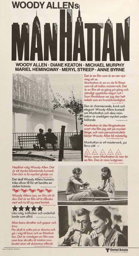 Manhattan (1979) original movie poster for sale at Original Film Art - Vintage Movie Posters