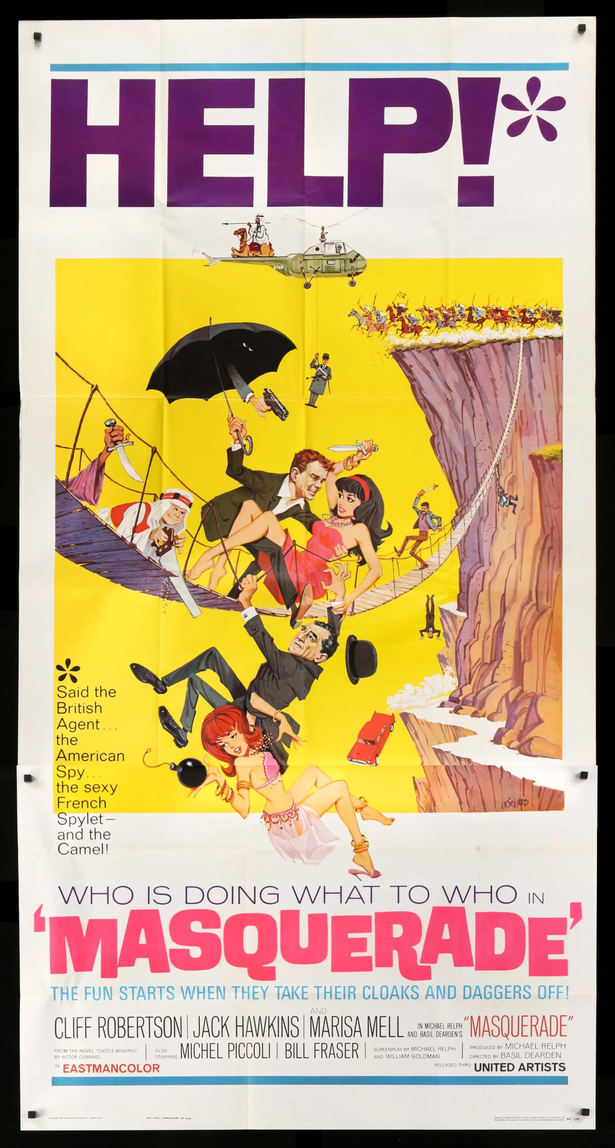 Masquerade (1965) original movie poster for sale at Original Film Art - Vintage Movie Posters