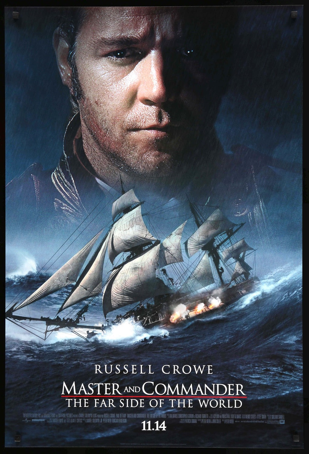 Master and Commander: The Far Side of the World (2003) original movie poster for sale at Original Film Art