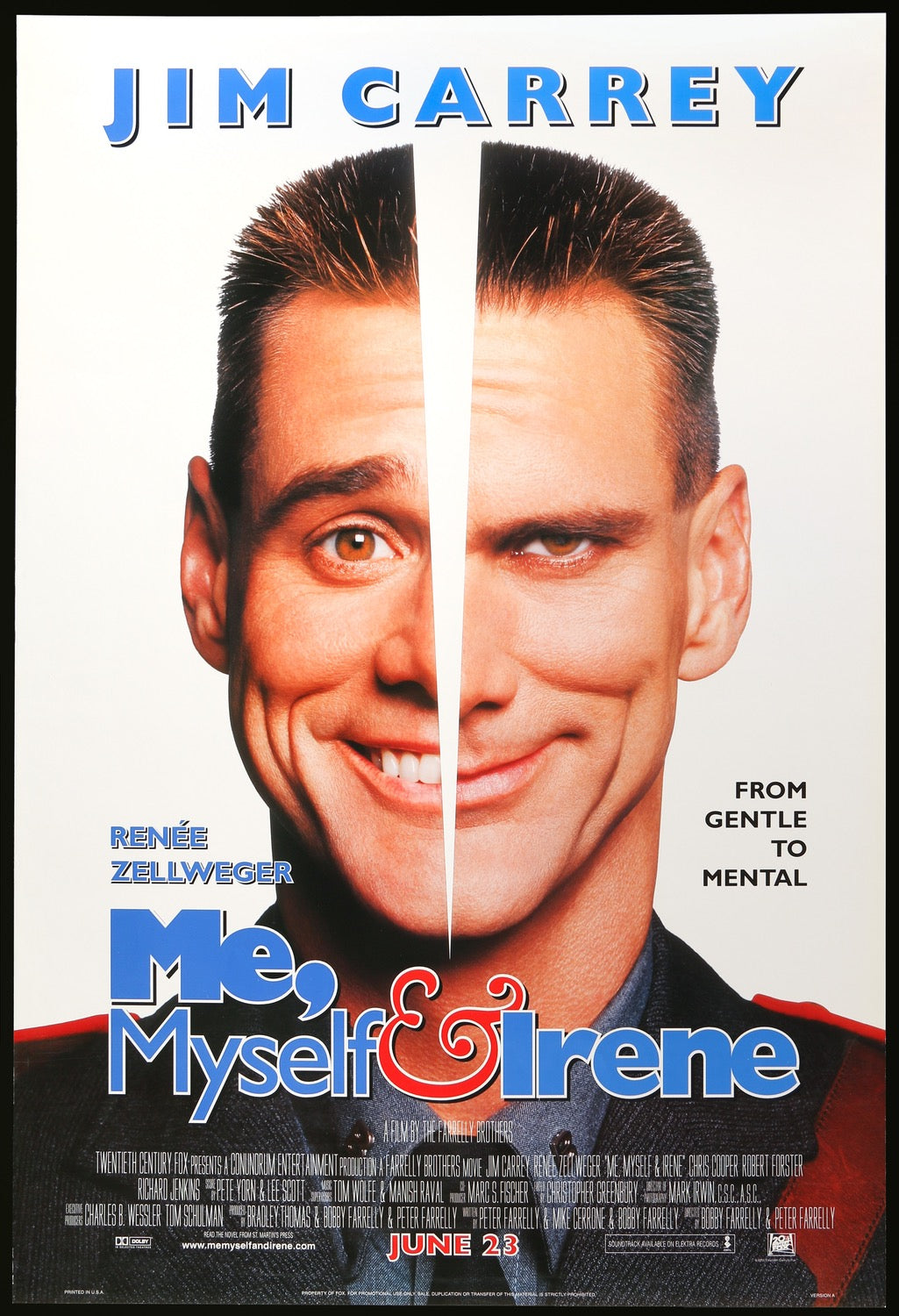 Me, Myself and Irene (2000) original movie poster for sale at Original Film Art