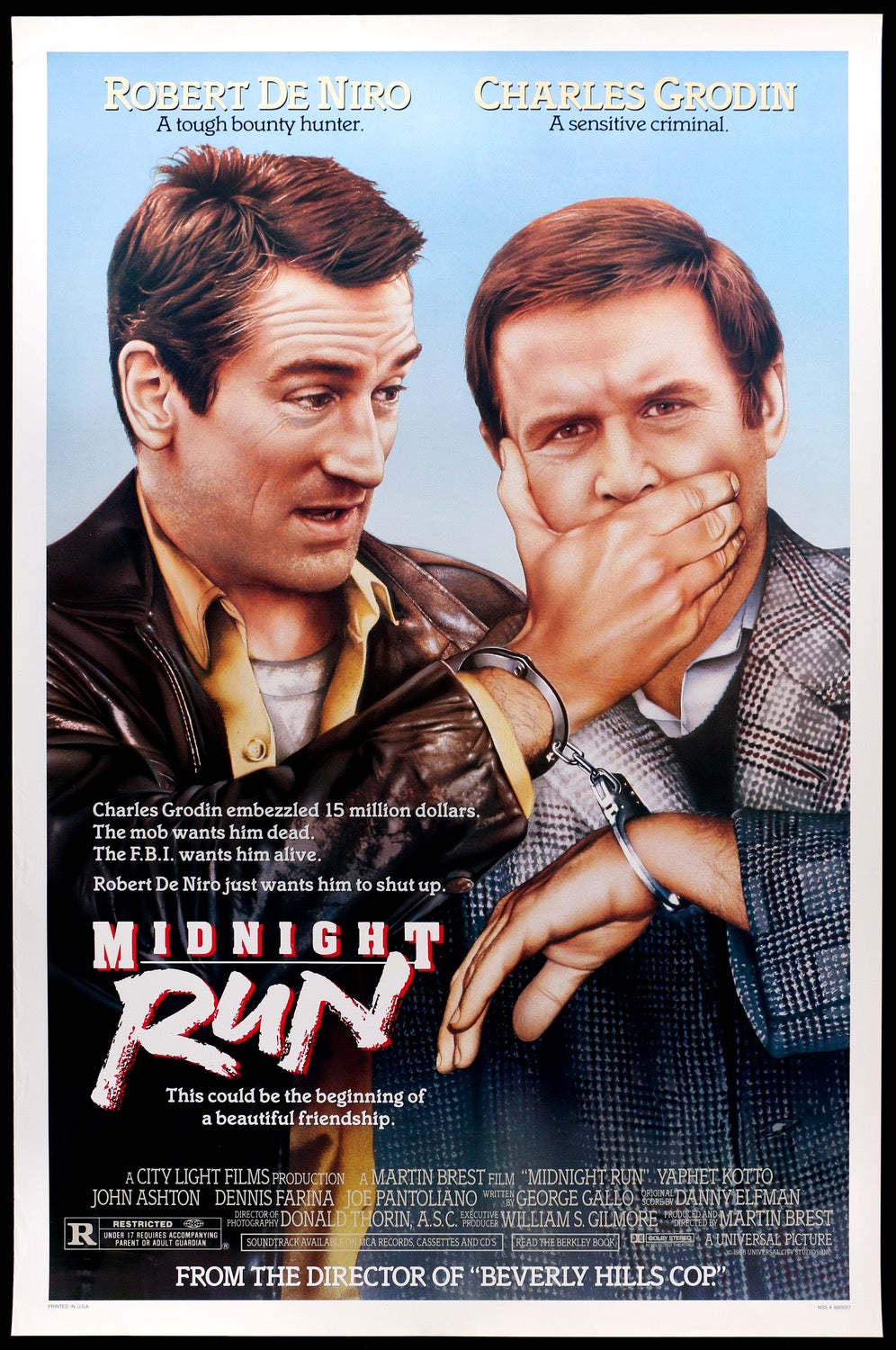 Midnight Run (1988) original movie poster for sale at Original Film Art - Vintage Movie Posters