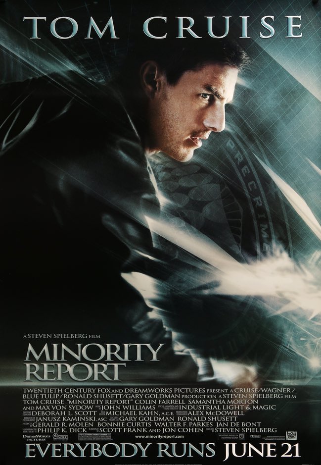 Minority Report (2002) original movie poster for sale at Original Film Art - Vintage Movie Posters
