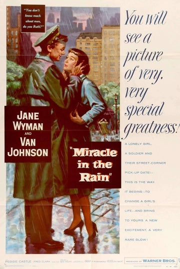 Miracle in the Rain (1956) original movie poster for sale at Original Film Art - Vintage Movie Posters