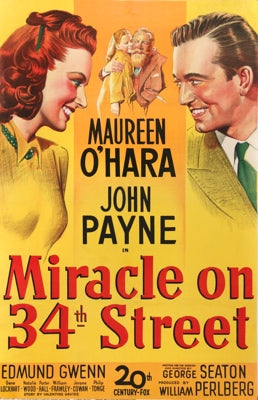 Miracle on 34th Street (1947) original movie poster for sale at Original Film Art