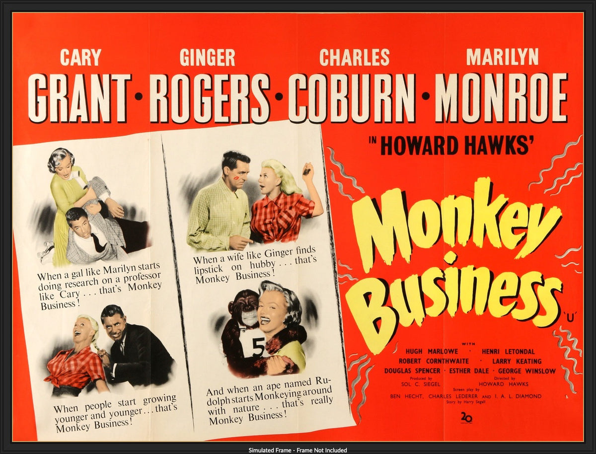 Monkey Business (1952) original movie poster for sale at Original Film Art - Vintage Movie Posters
