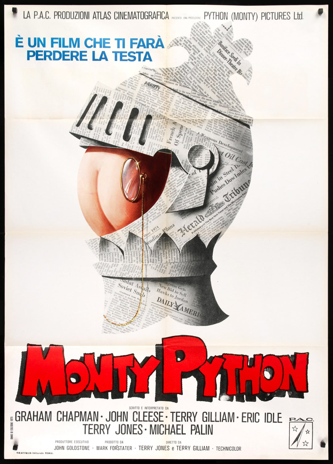 Monty Python & the Holy Grail (1975) Original Italian Movie Poster ...