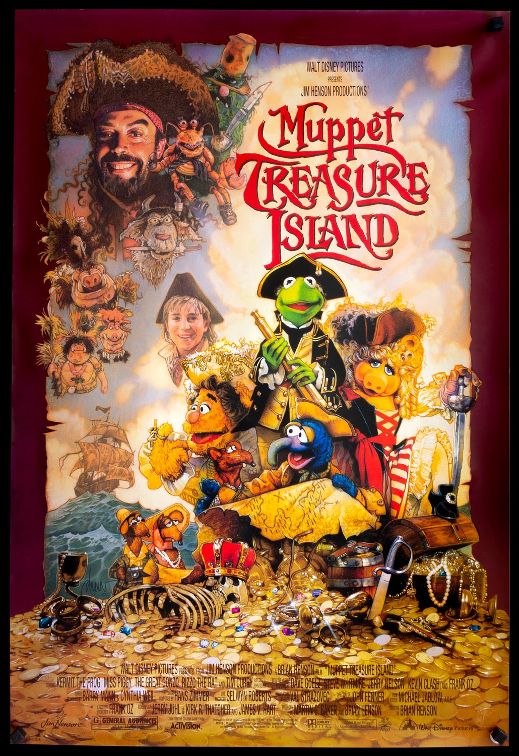 Muppet Treasure Island (1996) original movie poster for sale at Original Film Art - Vintage Movie Posters