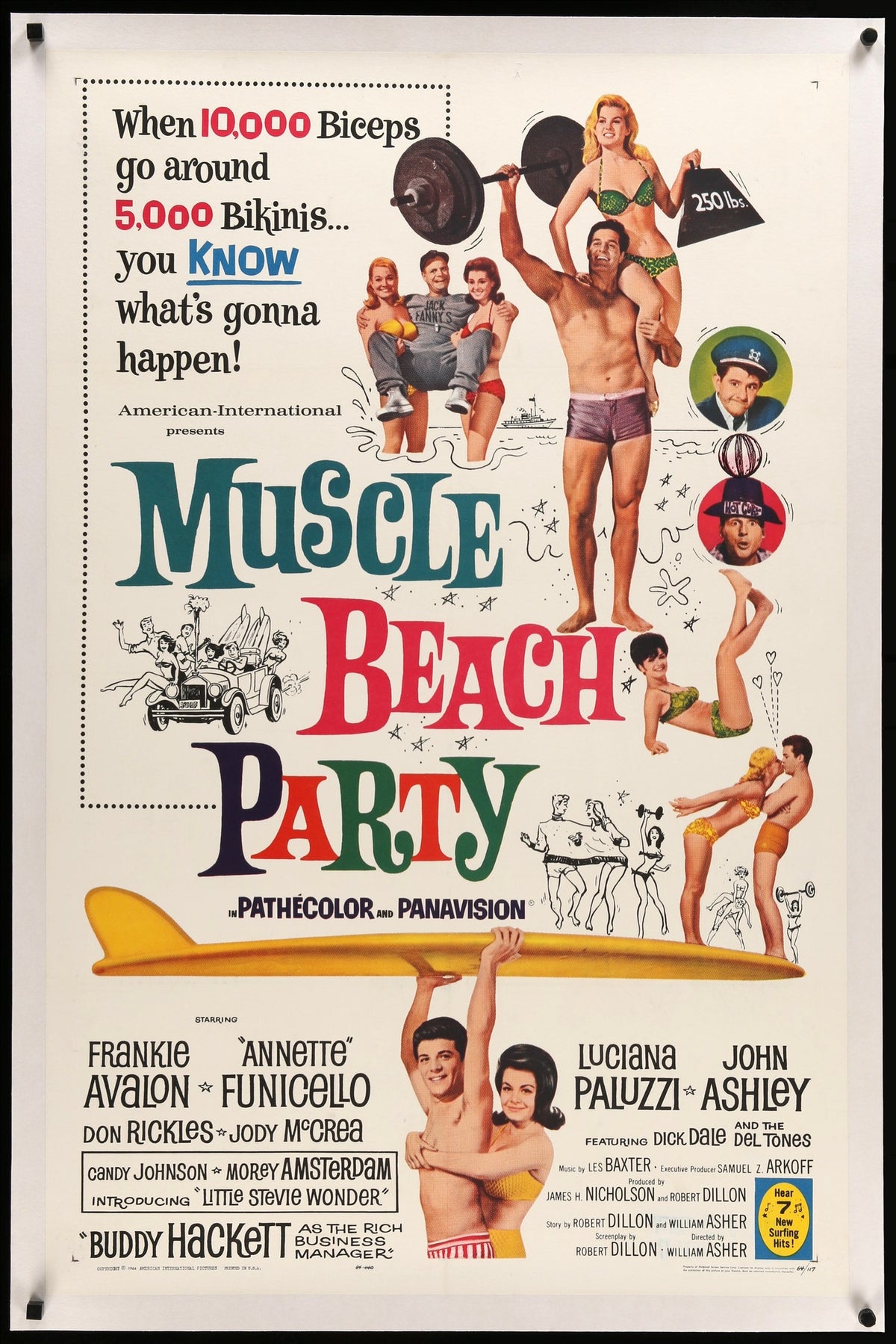 Muscle Beach Party (1964) original movie poster for sale at Original Film Art