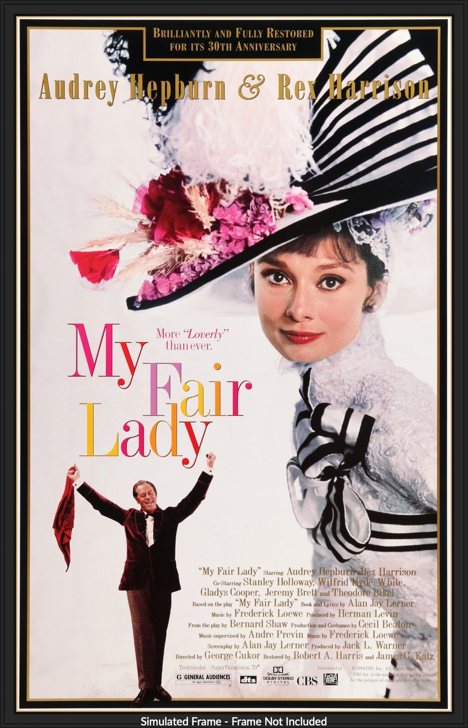 My Fair Lady 1964 Original One Sheet Movie Poster Original Film Art Vintage Movie Posters