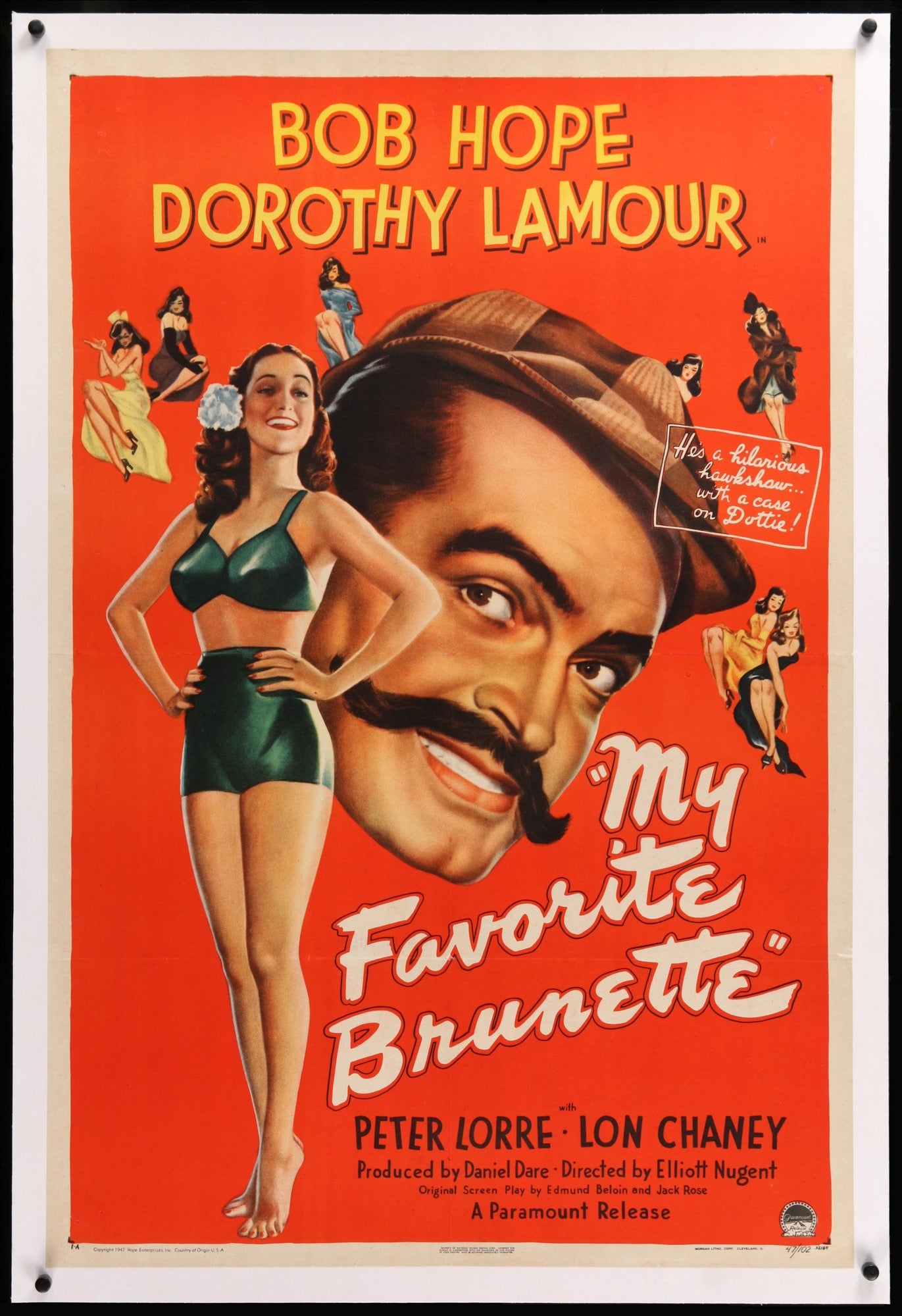 My Favorite Brunette (1947) original movie poster for sale at Original Film Art - Vintage Movie Posters