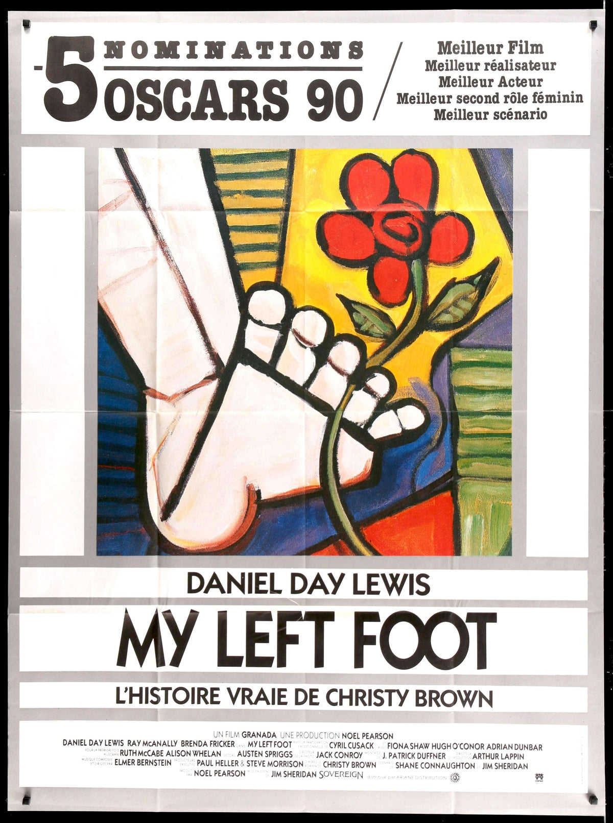 My Left Foot (1989) original movie poster for sale at Original Film Art