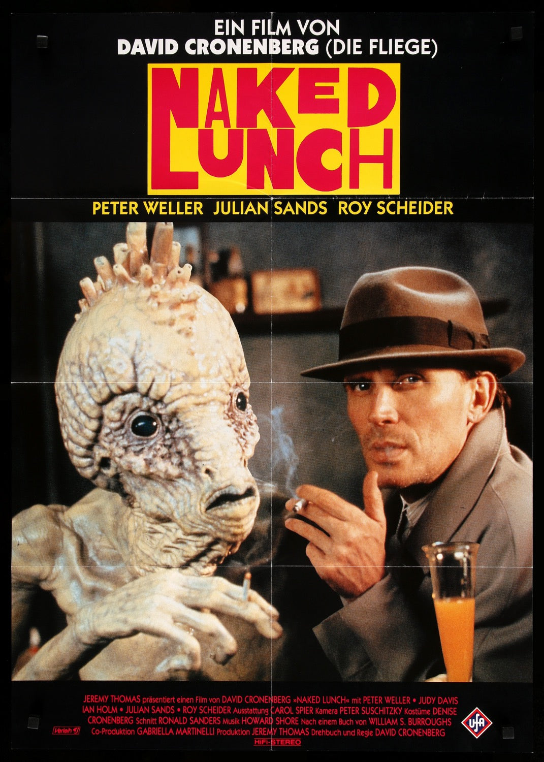 Naked Lunch (1991) original movie poster for sale at Original Film Art - Vintage Movie Posters