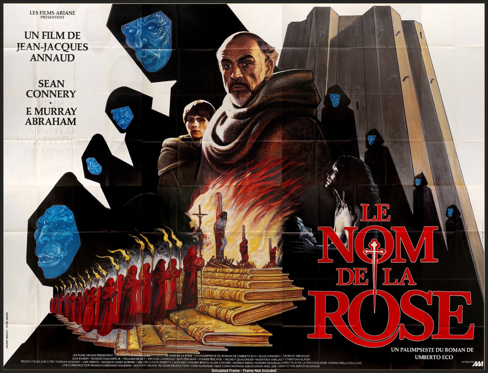 Name of the Rose (1986) original movie poster for sale at Original Film Art - Vintage Movie Posters