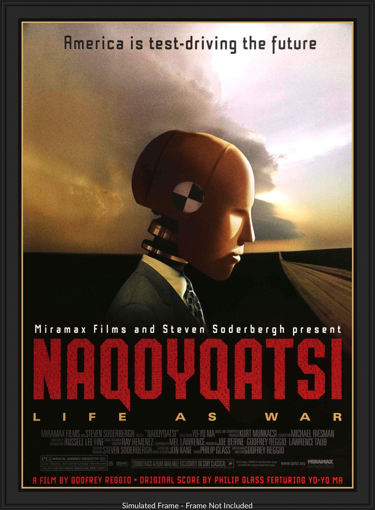 Naqoyqatsi: Life as War (2002) original movie poster for sale at Original Film Art - Vintage Movie Posters
