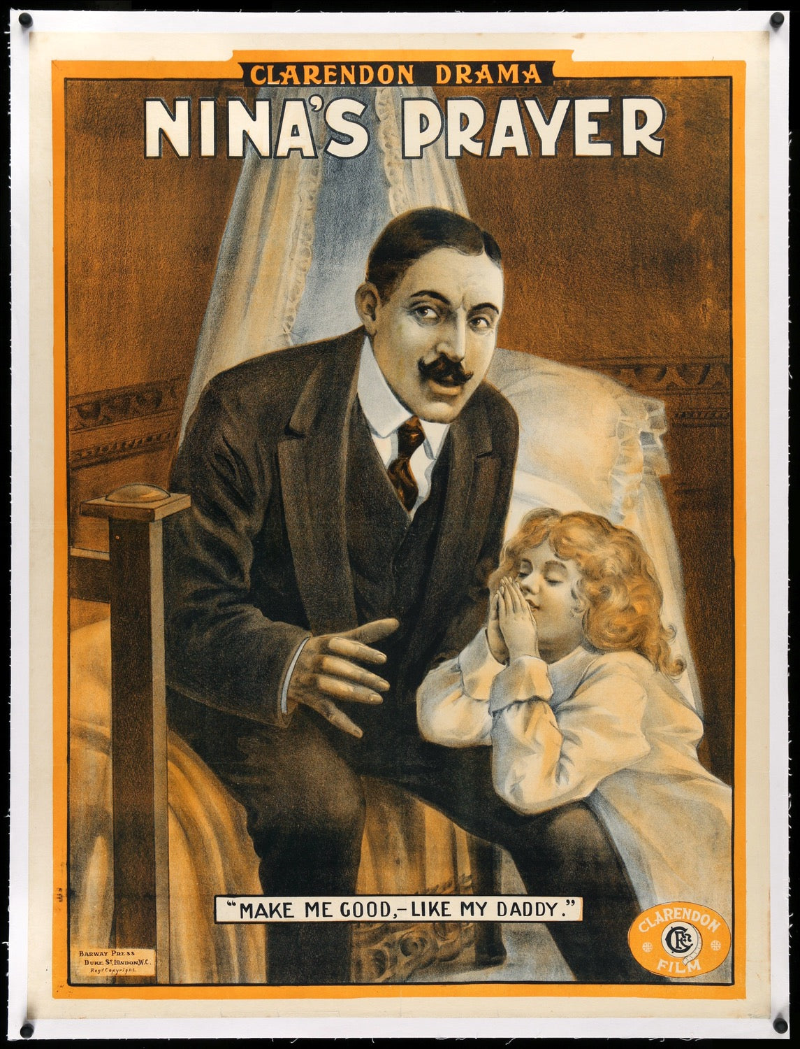 Nina's Evening Prayer (1912) original movie poster for sale at Original Film Art - Vintage Movie Posters