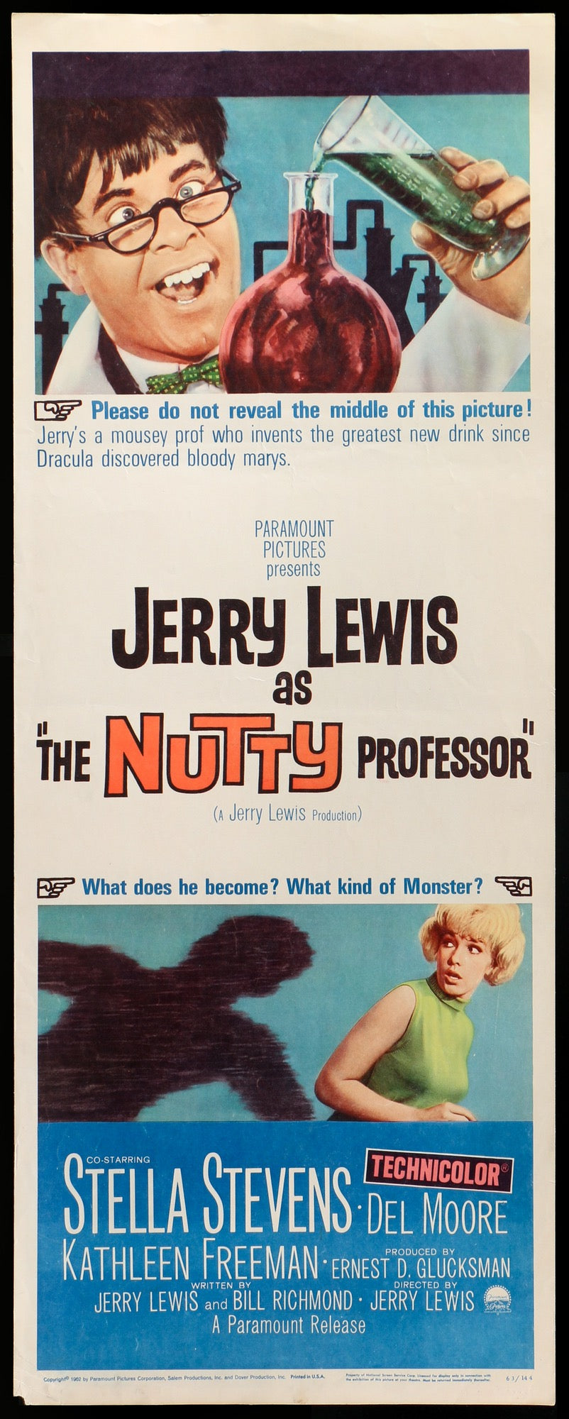 Nutty Professor (1963) original movie poster for sale at Original Film Art - Vintage Movie Posters
