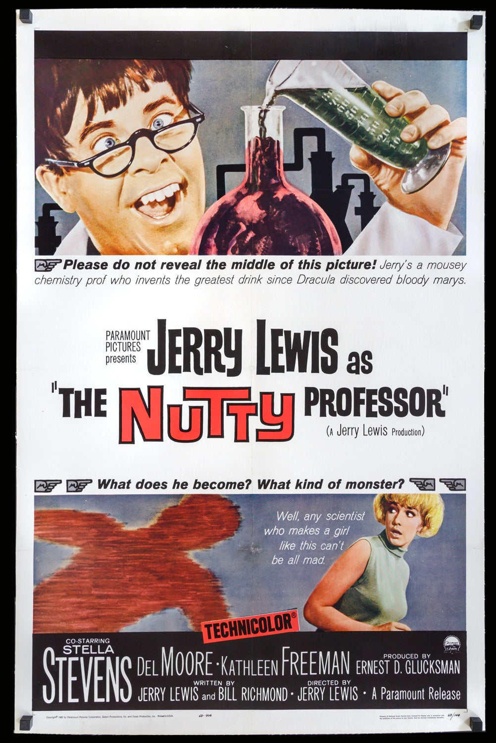 Nutty Professor (1963) original movie poster for sale at Original Film Art - Vintage Movie Posters