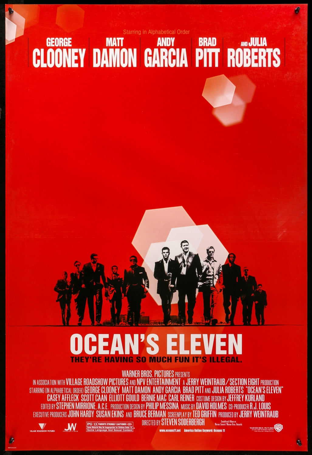 Ocean&#39;s Eleven (2001) original movie poster for sale at Original Film Art - Vintage Movie Posters