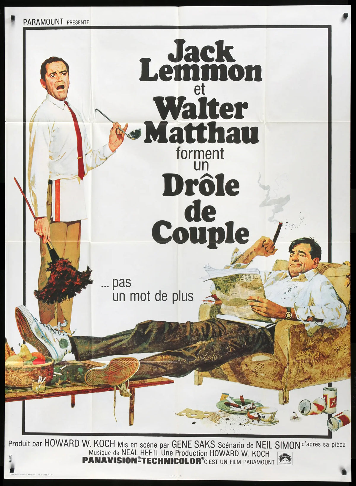Odd Couple (1968) original movie poster for sale at Original Film Art