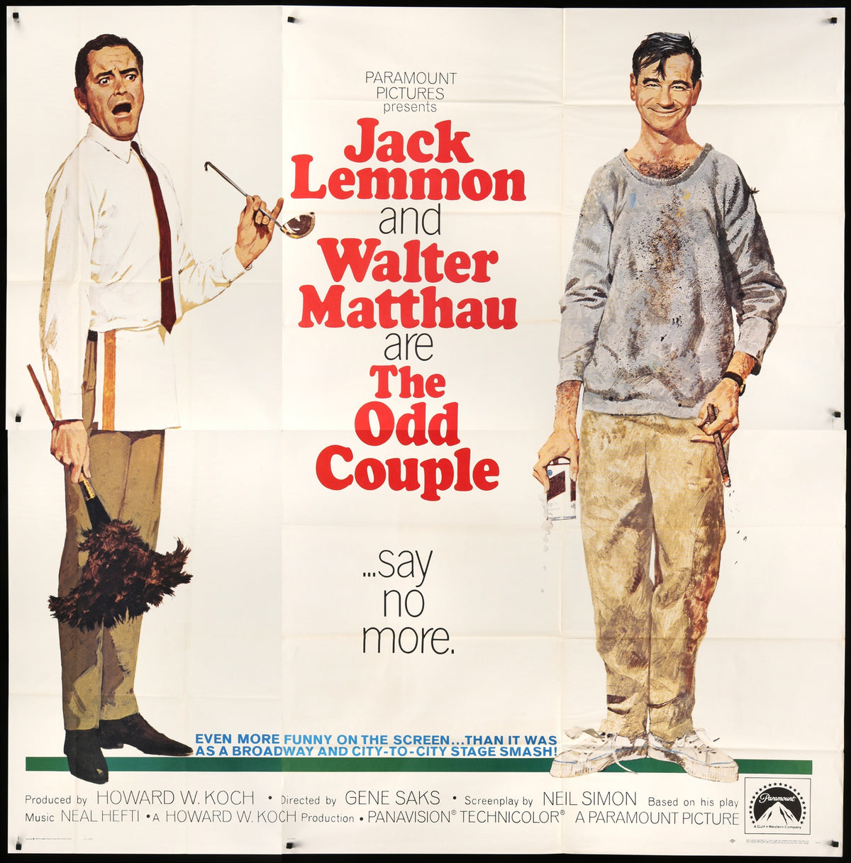 Odd Couple (1968) original movie poster for sale at Original Film Art