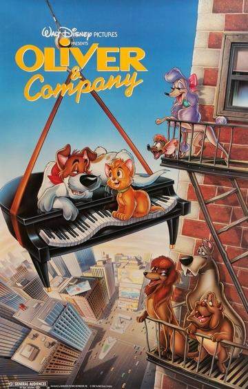 Oliver and Company (1988) original movie poster for sale at Original Film Art - Vintage Movie Posters