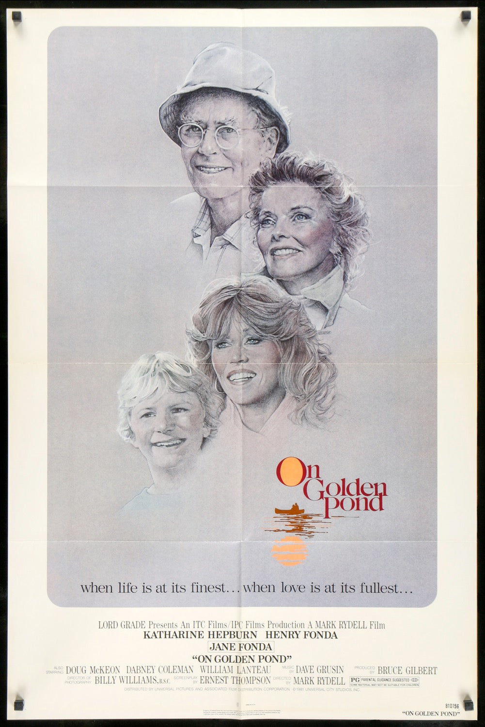 On Golden Pond (1981) original movie poster for sale at Original Film Art - Vintage Movie Posters