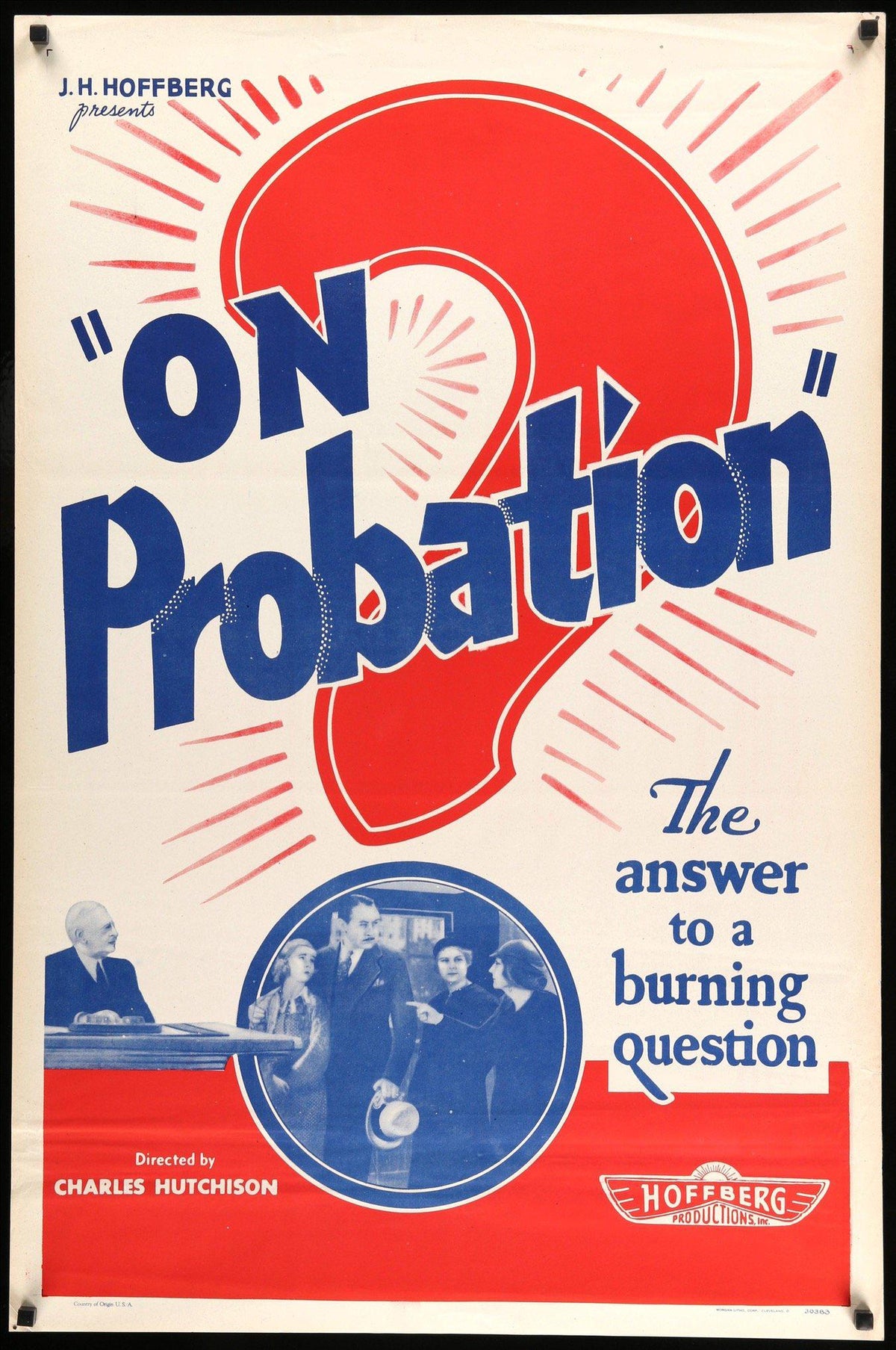 On Probation (1935) original movie poster for sale at Original Film Art